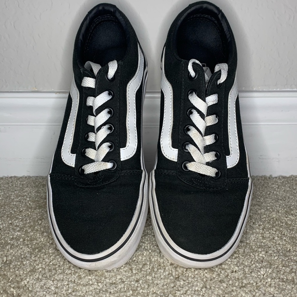 Black and white vans